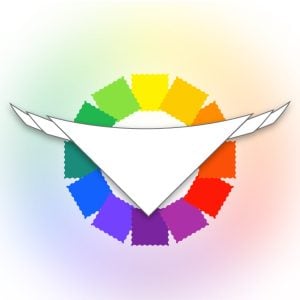 flat down vector of a neckerchief with fabric swatches to show the custom design tool