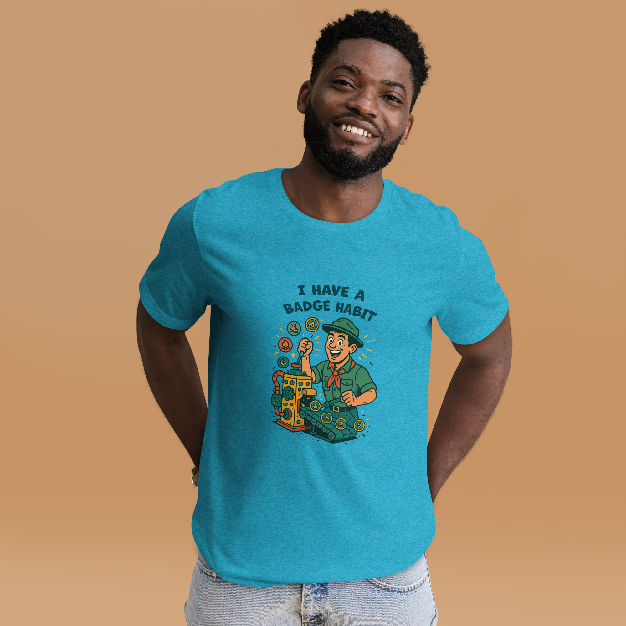 I Have a Badge Habit Tee - Image 3